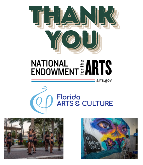 Thank you NEA and state of florida for grant funding 