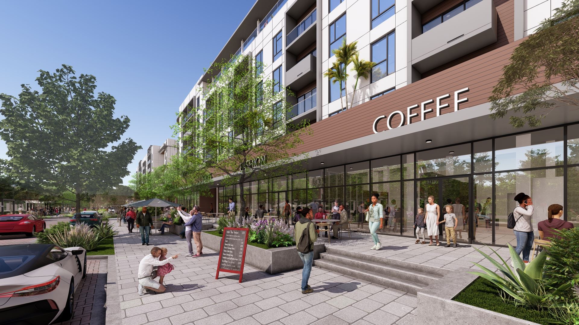 Rendering of Horizon of Oakland Park south building - NE 12th Ave