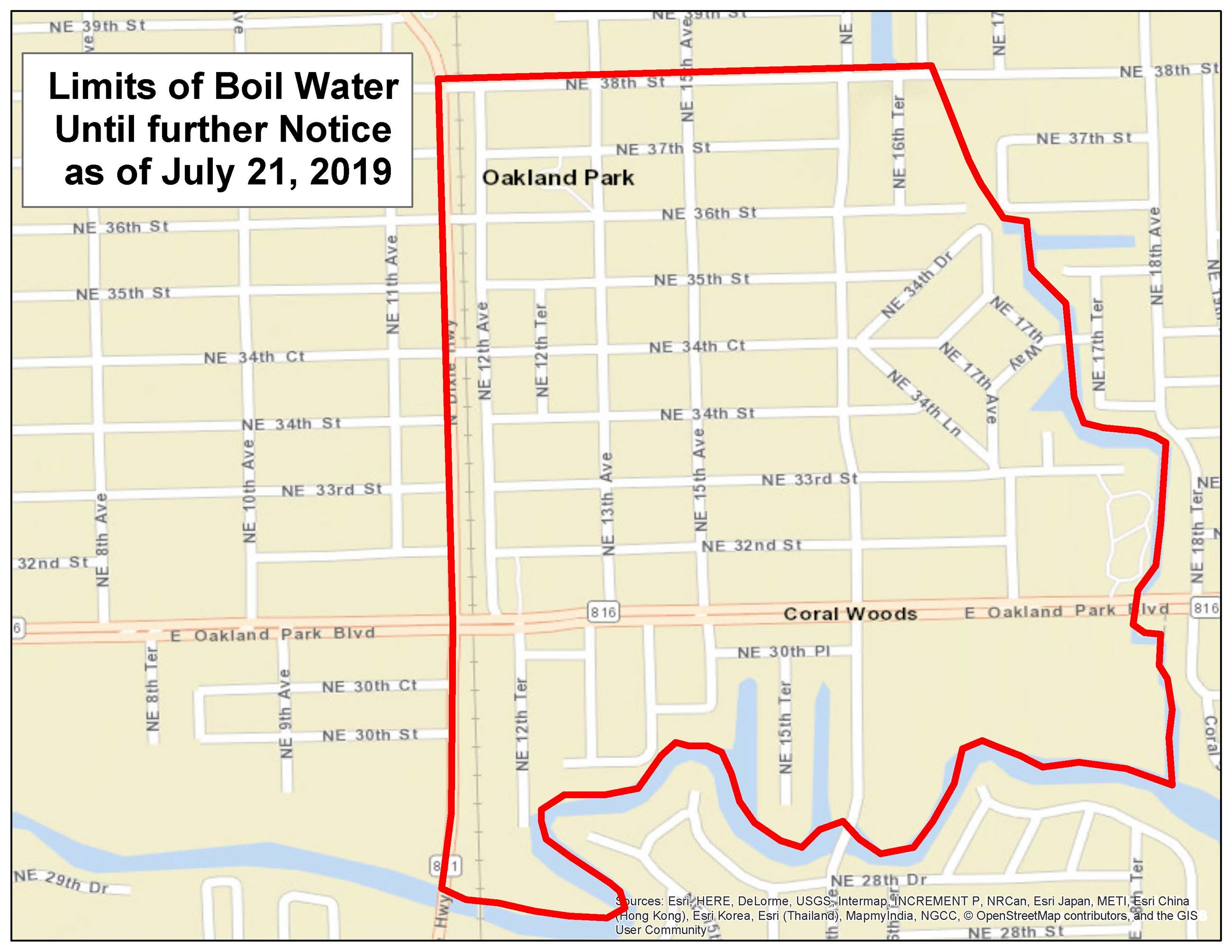 Boil Water Area 2 22 July 2019